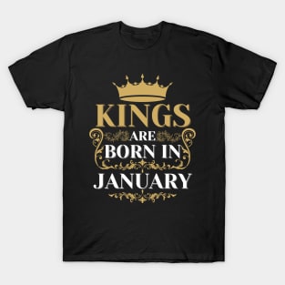 kings are born in january T-Shirt